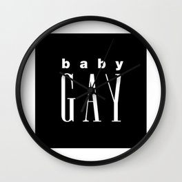 Baby Gay Wall Clock