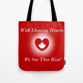Glowing Hearts Tote Bag