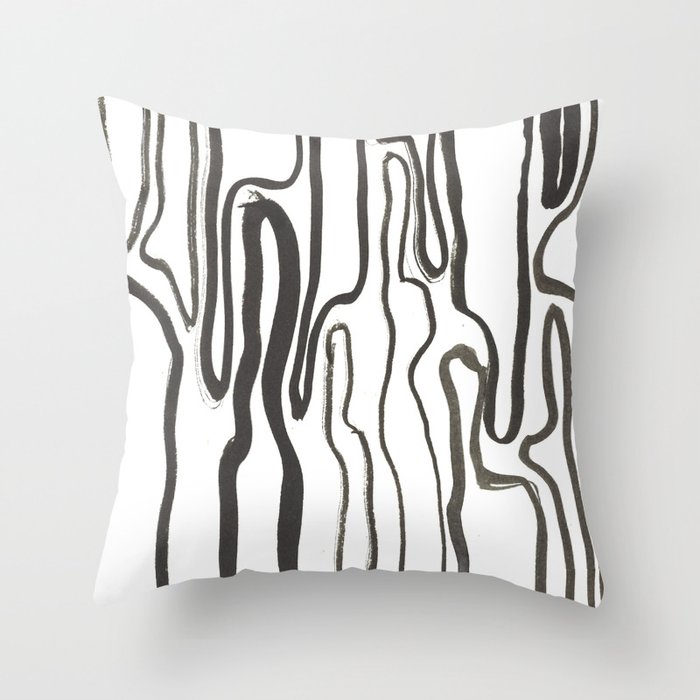 LINES Throw Pillow