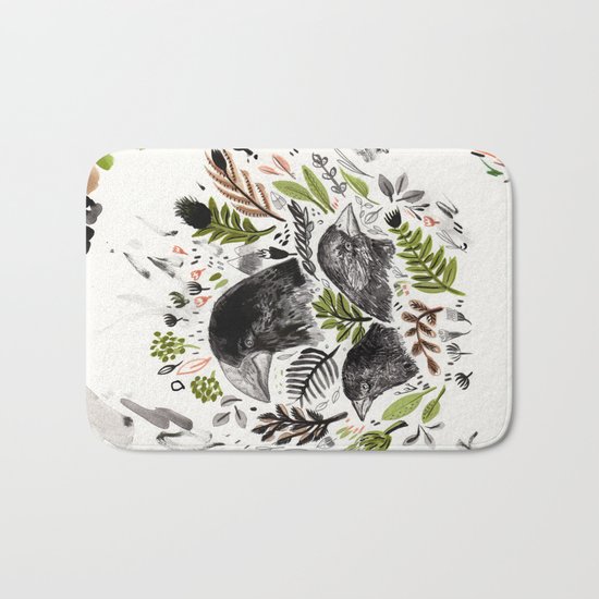 DARWIN FINCHES Bath Mat