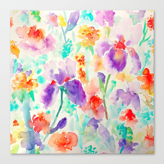 Abstract Flowers 03 Canvas Print