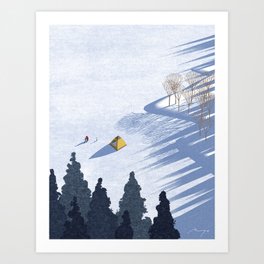 Ice Fishing (2019) Art Print
