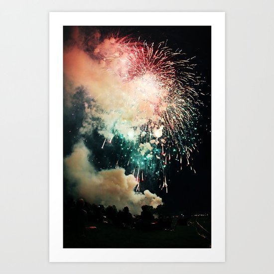 Bursts of light. Art Print
