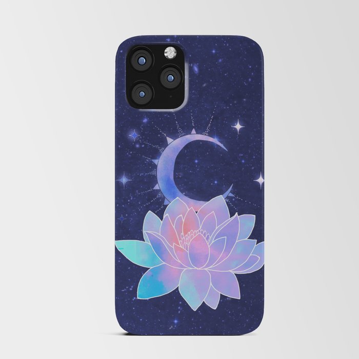 moon lotus flower iPhone Card Case