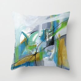 Blue Harmony Throw Pillow