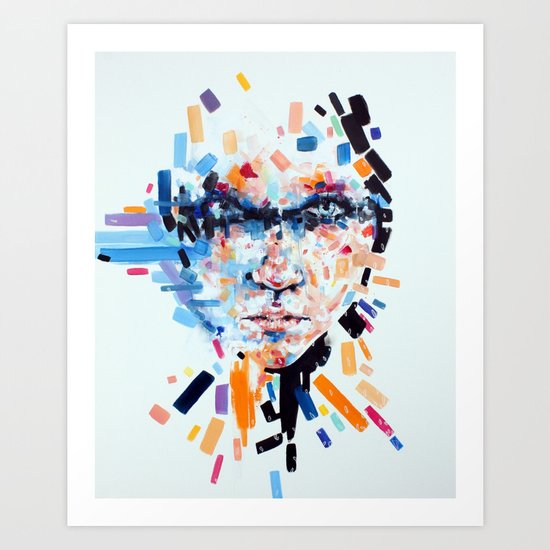 She slowly crumbles Art Print