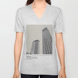 Minneapolis Skyscrapers V Neck T Shirt