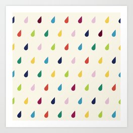 Raindrops Art Print