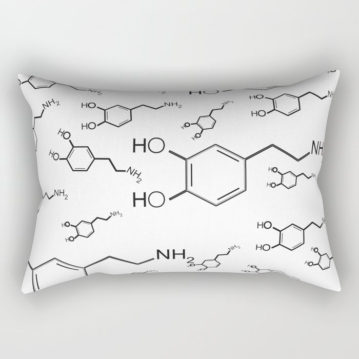 chemical structure for happiness Rectangular Pillow