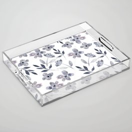 Moody Floral Acrylic Tray