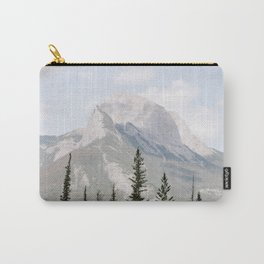 GREEN PINE TREES NEAR MOUNTAIN UNDER WHITE CLOUDS Carry-All Pouch | Sun, Lovely, Coral, Britght, Clouds, White, Under, Green, Near, Cute 