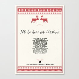 I´ll be home for Christmas Canvas Print