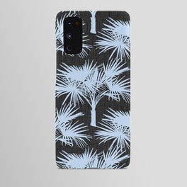 70’s Palm Springs Pastel Blue on Charcoal Android Case