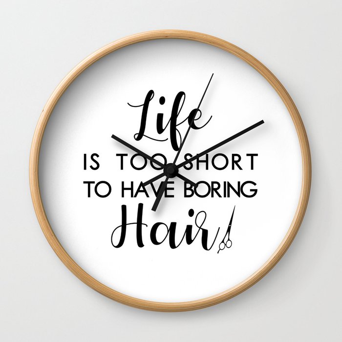 Hair Stylist Wall Clock