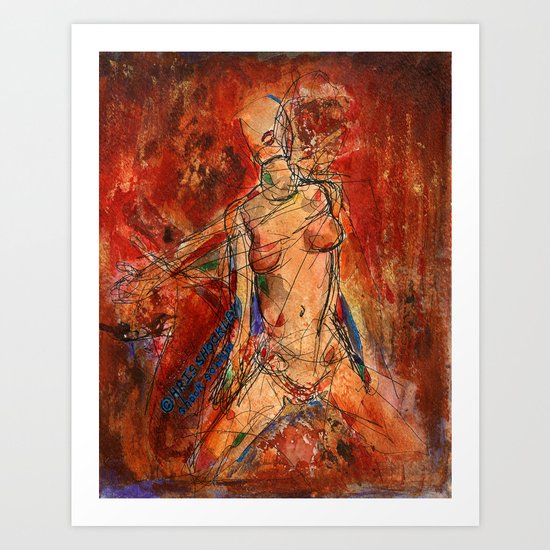 untitled nude Art Print