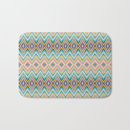 Geometric Color Fun Bath Mat