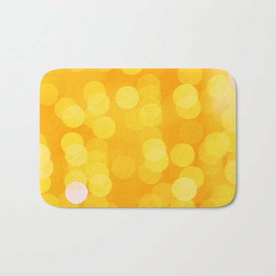 Disco Fever in Yellow Bath Mat