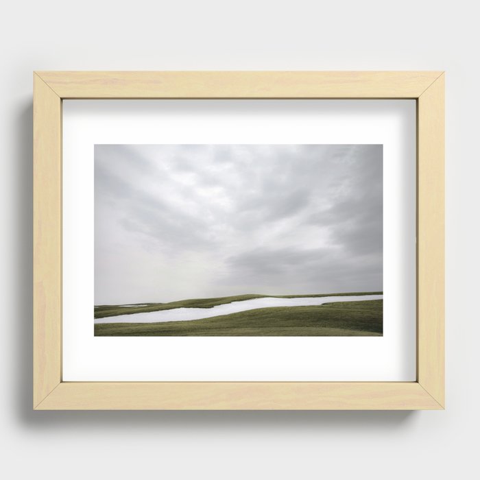 Green Hill Landscape Photography | Farmland  Recessed Framed Print