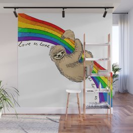 Pride Sloth Wall Mural