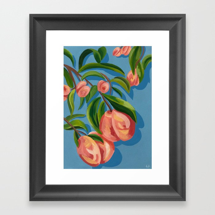 Georgia Peaches Framed Art Print