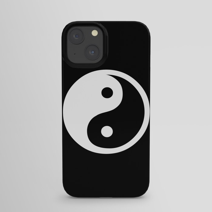 Yin Yang Feng Shui Harmony Black And White iPhone Case