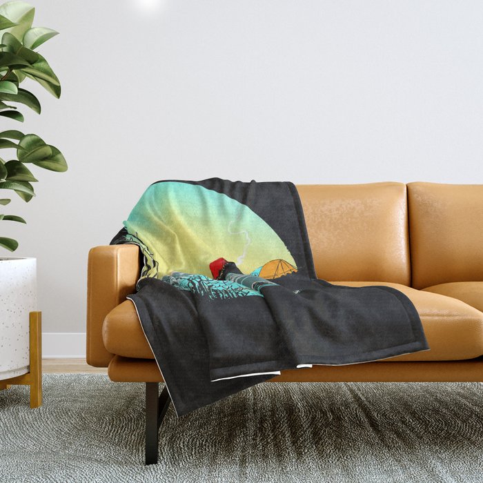 Pac camp Throw Blanket