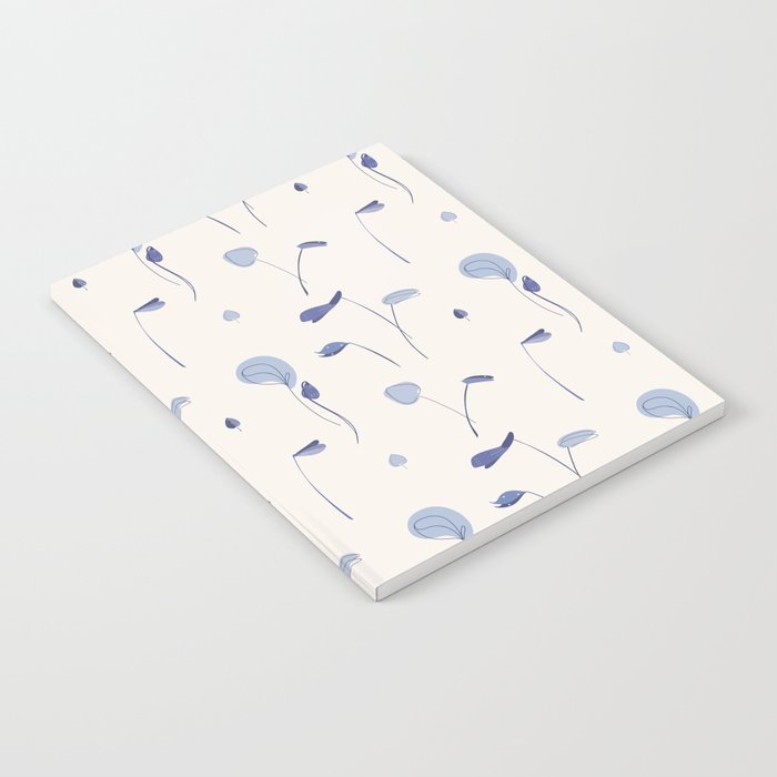 Blue Floral pattern Notebook