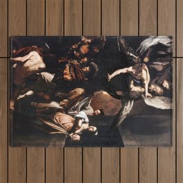 Caravaggio - The Seven Works of Mercy Outdoor Rug