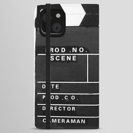 Film Movie Video production Clapper board iPhone Wallet Case