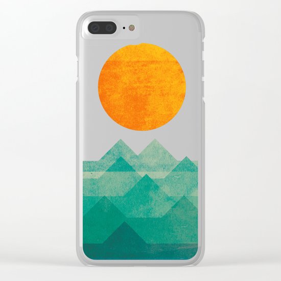 The ocean, the sea, the wave - night scene Clear iPhone Case