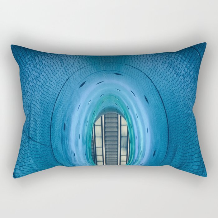 Metropolitan Blu Hole Toledo Station Naples Italy Rectangular Pillow
