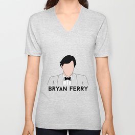 No Face Ferry - Another Time, Another Place (Bryan Ferry) Unisex V-Neck