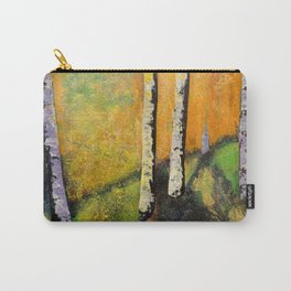 Silver Birch Trees Landscape at Golden Hour Carry-All Pouch