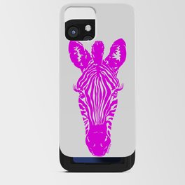 Pink Zebra iPhone Card Case