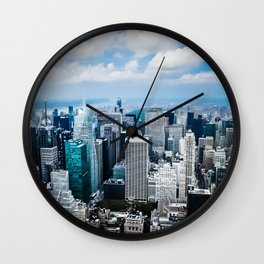 From New York to the Sky at the Manhattan Big Apple Dream Wall Clock
