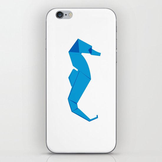 Origami Seahorse iPhone & iPod Skin