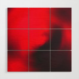 Red and Black Vortex Wood Wall Art