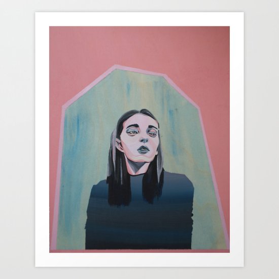 Putting on a show Art Print