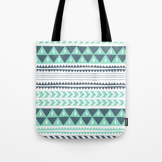 Winter Stripe Tote Bag