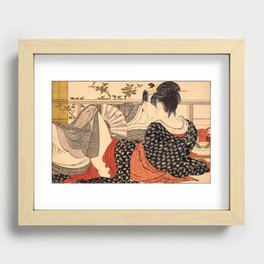 Lovers in an Upstairs Room Recessed Framed Print