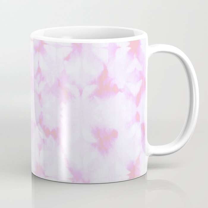 Pink and white grid watercolor Coffee Mug