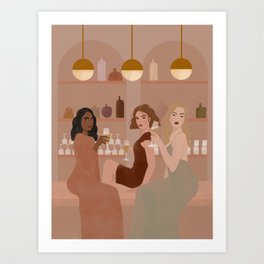 Out with the girls  Art Print
