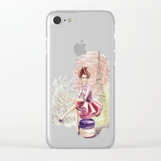 Sweet Paris Clear iPhone Case
