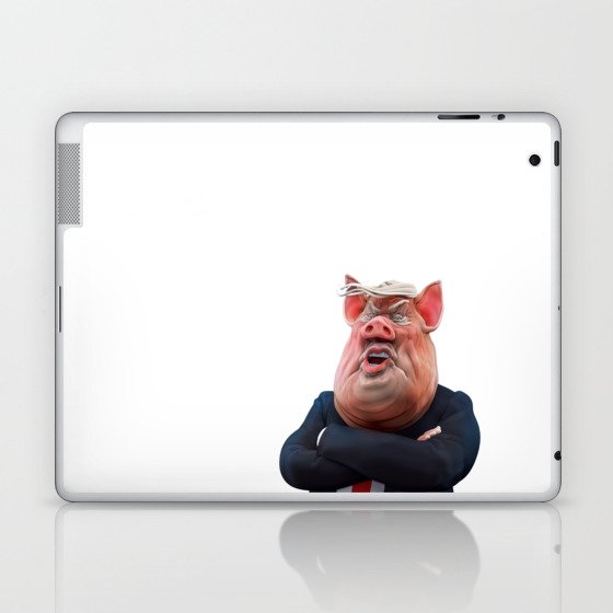 Pig boss talking Laptop & iPad Skin