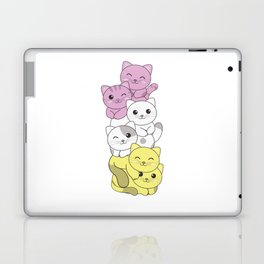 Twink Flag Pride Lgbtq Cute Cat Bunch Laptop Skin