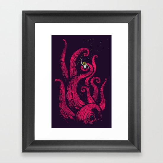 undersea attack (col. ver) Framed Art Print
