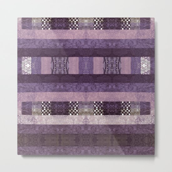 Quilt Top - Antique Twist Metal Print