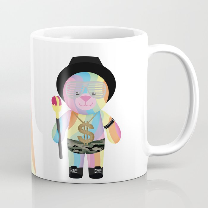 Royal Hippie Rainbow Bondage Bear Full Coffee Mug