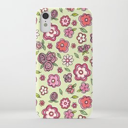 Whimsical Spring Flowers iPhone Case