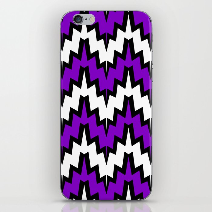 Abstract geometric pattern - purple. iPhone Skin